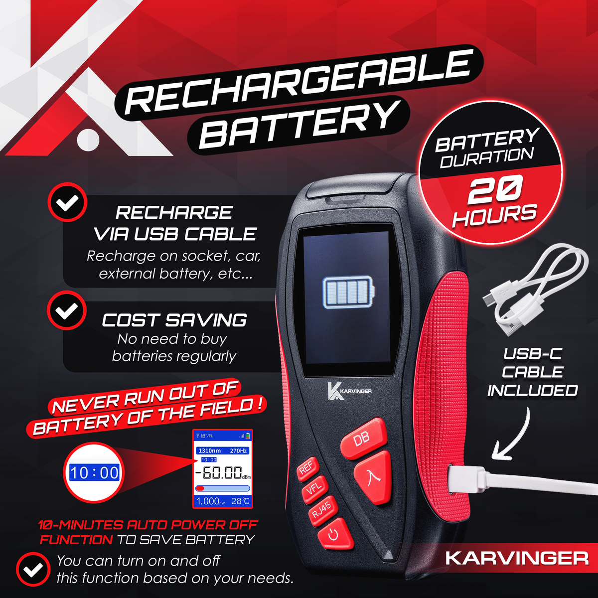 KPMOY9 - Optical Power Meter